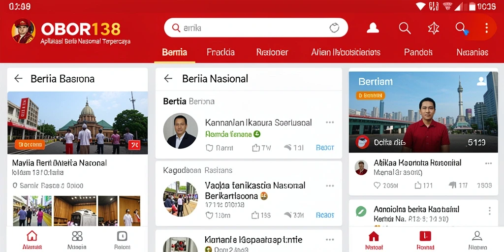 Tampilan antarmuka aplikasi OBOR138 yang menarik dan mudah digunakan.