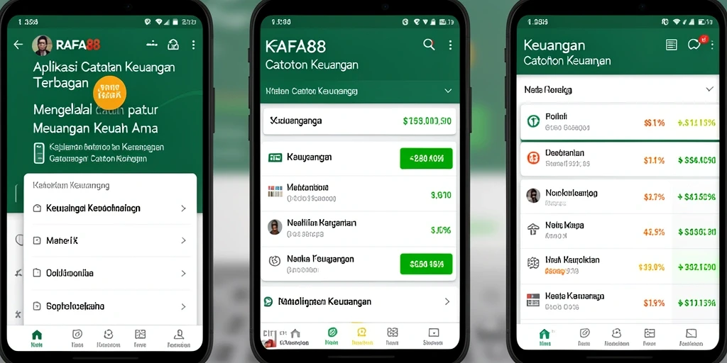 Tampilan antarmuka RAFA88 dengan fitur Catatan Keuangan yang mudah digunakan.